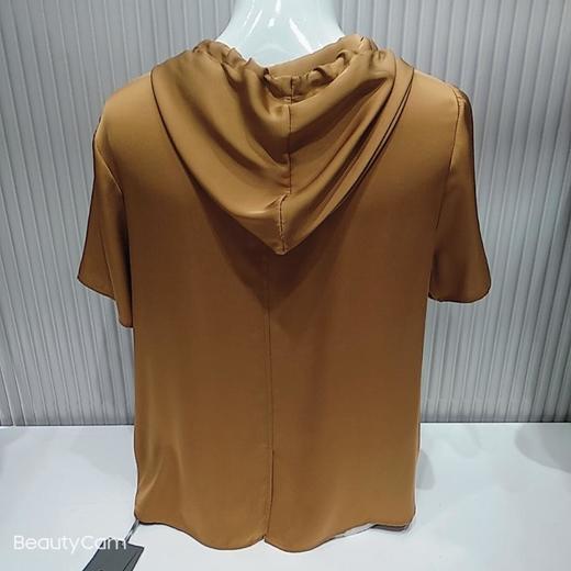 南3  尚牧女桑蚕丝连帽T恤 商品图1