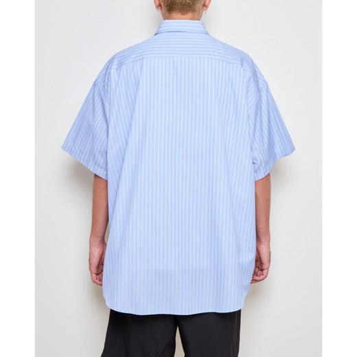 is-ness SLEEVE SHIRT THOMAS MASON面料 侧开拉链廓形短袖衬衫 商品图1