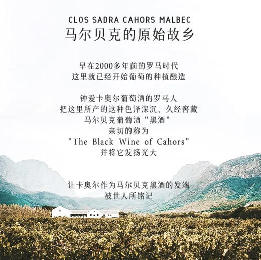 【国际双银奖认定丨黑酒马尔贝克】萨拉庄园马尔贝克干红葡萄酒 AOC等级 13.5%vol 商品图6