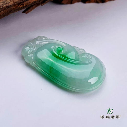 派瑞翡翠 翡翠挂件 糯种 飘花 商品图4