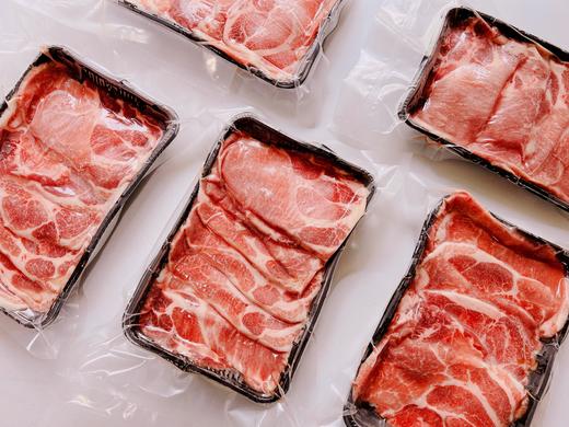 【梅花肉切片特惠69元3盒】西班牙白猪颈肉切片/梅花肉切片（烤肉）/梅花肉卷（火锅），产地：西班牙，切片/卷29元/盒/300g，厚切原价45元/斤 商品图1