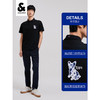 JackJones杰克琼斯男春舒适百搭含棉POLO-SHIRT222206079 E40黑色 商品缩略图2