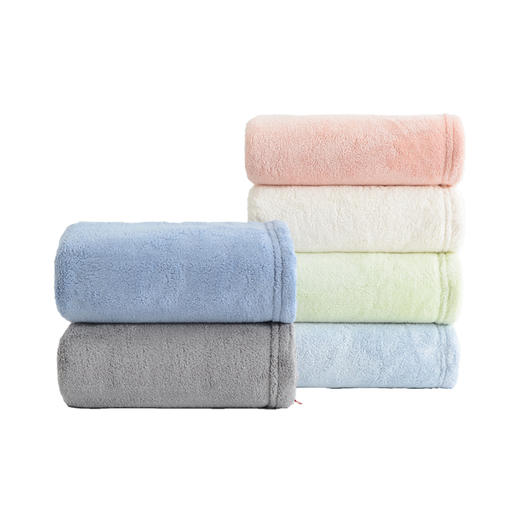 【珊瑚绒面巾带挂钩款】家用吸水毛巾不掉毛 商品图3