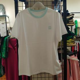 女撞色绣花T2266K