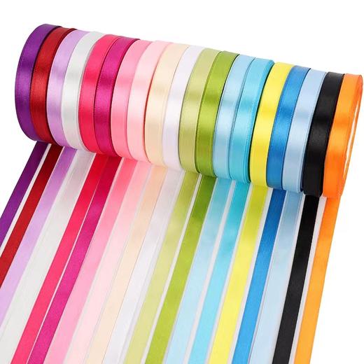 1cm2.5cm4cm彩带丝带礼盒包装绸带结婚红色织带蝴蝶结缎带鲜花束布条手工1卷22m 商品图0