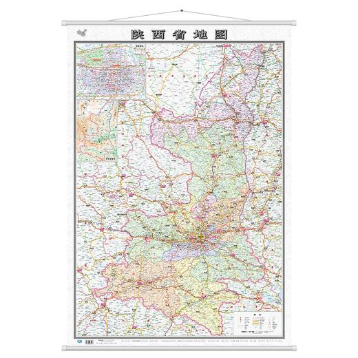 (仓发) 陕西省地图挂图（1.1米*0.8米 专业挂图 无拼缝）/中国地图出版社/中国地图出版社/9787503185403 商品图0
