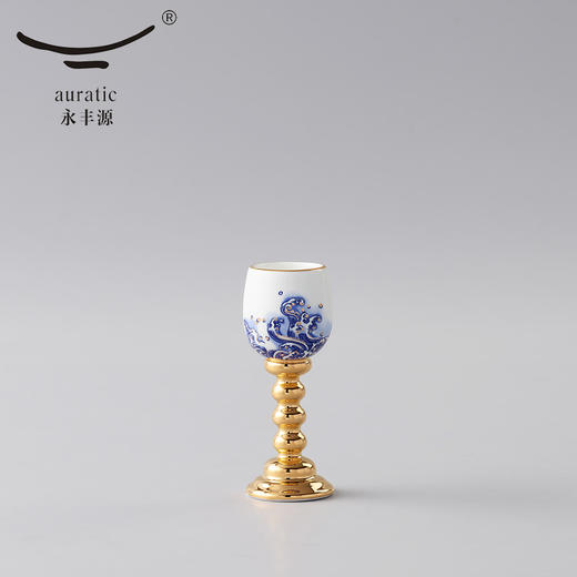 【国瓷·永丰源】先生瓷海上明珠 10头陶瓷白酒具套装 明酒高脚杯酒壶 商品图2