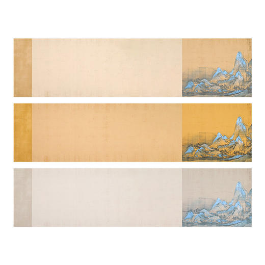 【庆学堂】千里江山图四尺对开书法作品宣纸蜡染横幅书法专用纸仿古做旧半生熟毛笔字小楷行书篆书隶书创作纸 商品图4