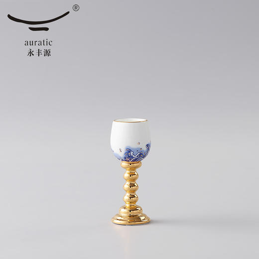 【国瓷·永丰源】先生瓷海上明珠 10头陶瓷白酒具套装 明酒高脚杯酒壶 商品图3