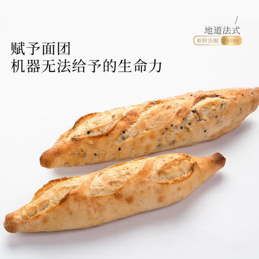 吾双法式面包杂粮杂粮原味金棍510g冷冻面团预烘焙早晚西餐 商品图8