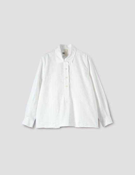 MHL  卡其绿/白色织纹套头长袖衬衫 商品图5