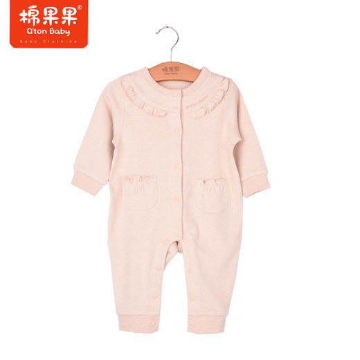 商场同款棉果果秋季新款彩棉舒适透气女童对开连体衣小童M321722122418 商品图2