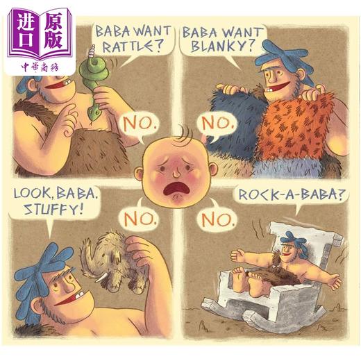 【中商原版】Brandon Reese Cave Dada 山顶洞人故事2册套装 英文原版 进口图书 儿童绘本 父亲节礼物图画书 商品图3
