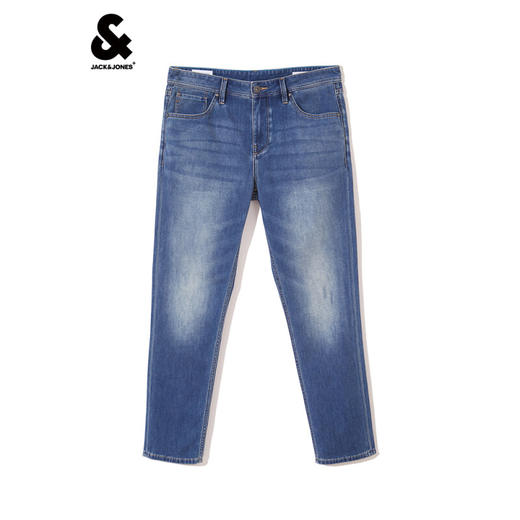 JackJones杰克琼斯男潮流高街简约基础百搭凉爽coolmax面料牛仔裤222232072 E42中牛仔蓝 商品图3