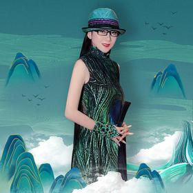 雀翎戏绿连衣裙 |  杨老师同款 | 现货加急发