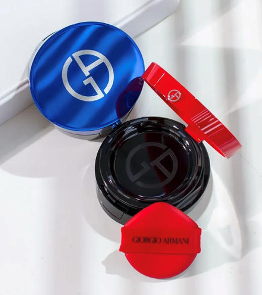 专柜685 阿玛尼红气垫/蓝气垫气垫BB霜   红气垫持妆遮瑕 蓝气垫滋润服帖 商品图3