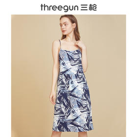 Threegun三枪 【垂棉】女士吊带裙家居睡裙-70402A911