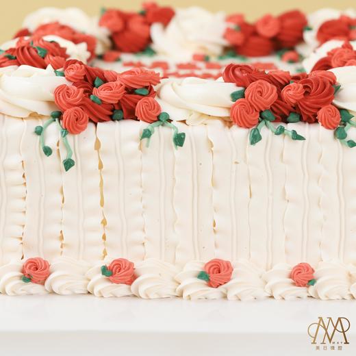 【4124】方形手绘花·周岁/年蛋糕（送小朋友 周岁 百天  公司周年庆 开业典礼） 商品图3