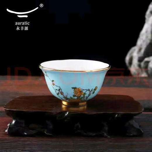 【国瓷·永丰源】夫人瓷西湖蓝6头茶具中国风茶杯家用陶瓷茶具套装 商品图2