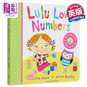 【中商原版】LuLu系列 Lulu Loves Numbers 露露爱数字 低幼亲子启蒙益智游戏操作书翻翻书 纸板书 英文原版 3-6岁