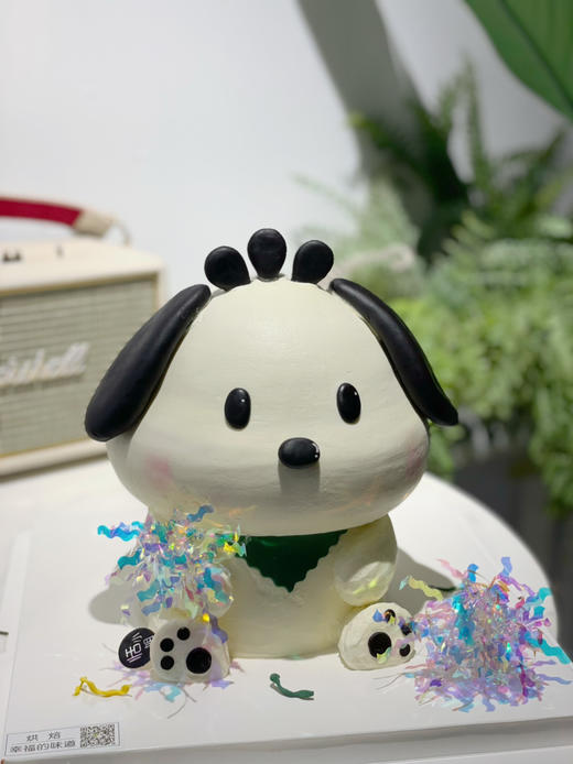 可爱帕恰狗，人类好朋友，6+4寸异型卡通造型蛋糕，需提前3天以上预定，蛋糕体全部翻糖可食用装饰 商品图2