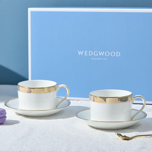 【团购展示】WEDGWOOD金色蕾丝2杯2碟盒装 商品图0