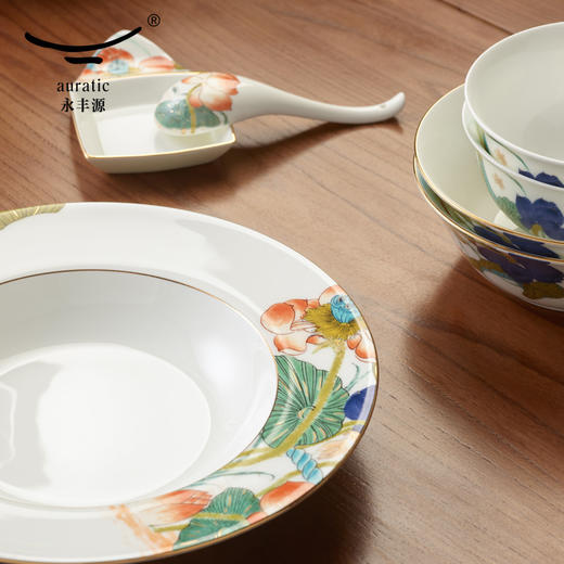 【国瓷·永丰源】幸福和鸣26头餐具 中式陶瓷碗盘碟套装 6人位 新品 商品图2