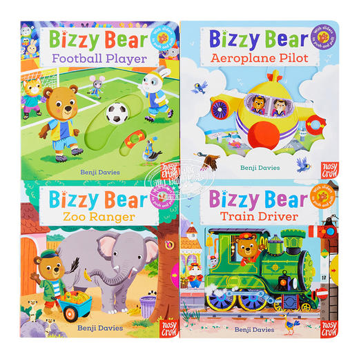 【中商原版】小熊很忙16-19 Bizzy Bear 4册 机关操作益智游戏书早教韵律启蒙亲子互动绘本 纸板书 英文原版 0-3岁 商品图2