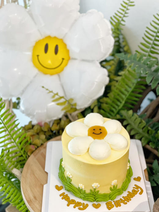 网红小花朵笑脸奶油蛋糕，提前24小时预定 商品图2