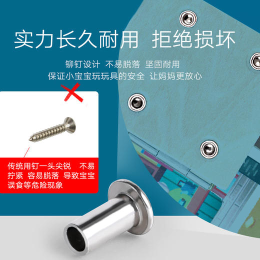 【抖音爆款 日常开锁玩具】 儿童开锁玩具 认知板宝宝蒙特梭利早教益智玩具 幼儿园教具 商品图3