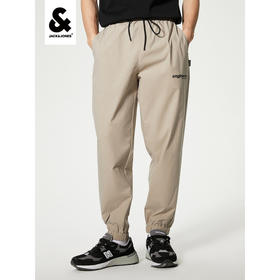 Jack Jones/杰克琼斯夏男百搭舒适时尚潮流休闲运动低腰低裆束脚裤222214009 卡其色