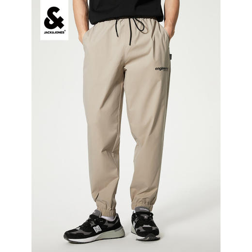 Jack Jones/杰克琼斯夏男百搭舒适时尚潮流休闲运动低腰低裆束脚裤222214009 卡其色 商品图0