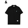 JackJones杰克琼斯夏男商务休闲刺绣图案百搭POLO-SHIRT短袖衫222206087 E40黑色 商品缩略图3