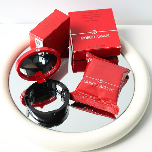 专柜445 替芯！不含外壳！阿玛尼红气垫BB霜 替芯替换 含1替芯＋1粉扑 商品图0