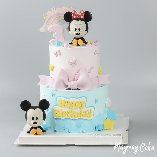 4133“双层·米奇米妮蛋糕”（送小朋友 周岁 百天 ） 商品图1