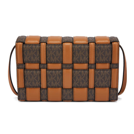 MICHAEL KORS 迈克科尔斯 MK 女士编织单肩斜挎包 棕色 32T1G2IC7B 252 商品图2