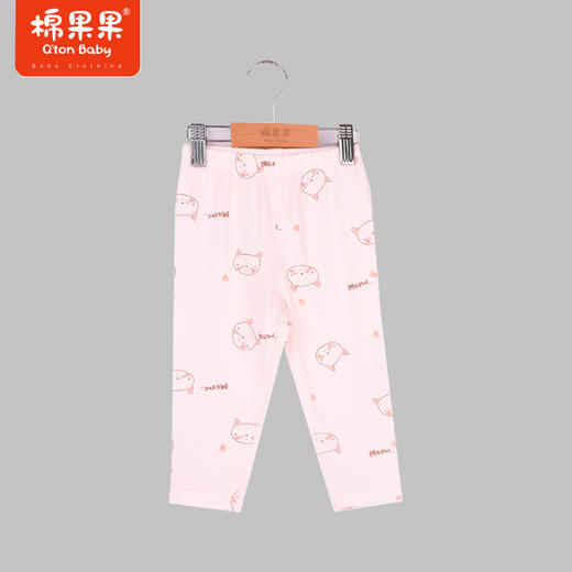 商场同款棉果果秋季新款女童加厚兰精莫代尔套头套装秋衣秋裤两件套家居服舒适柔软亲肤M321302422552 商品图6