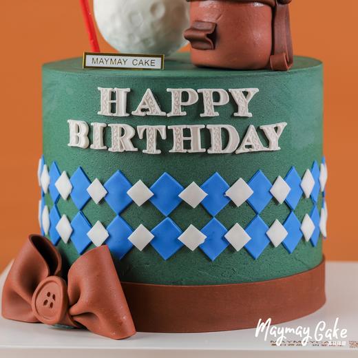 D4140【定制款·提前三天预定】“翻糖工艺·男士高尔夫球蛋糕”（送爸爸  老公 领导 上司） 商品图2