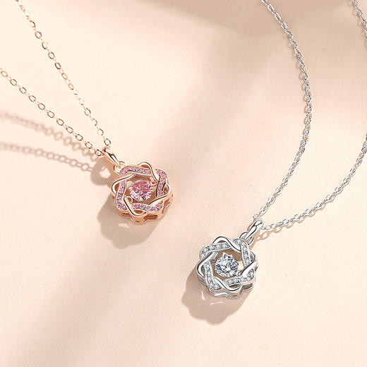 【桃花星】子佩集S925银八芒星灵动项链【JHY-N000842B】 商品图3