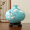 【国瓷·永丰源】手绘蓝花瓶 金运瓶/金尊瓶 客厅摆件轻奢礼品 商品缩略图2