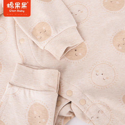 商场同款棉果果秋季新款彩棉舒适透气印花偏襟连体衣男女童小童M301720122415 商品图1