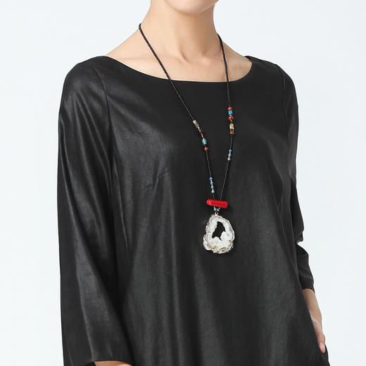 TANGY Collection2022年夏季休闲民族风莨绸女士连衣裙 商品图2