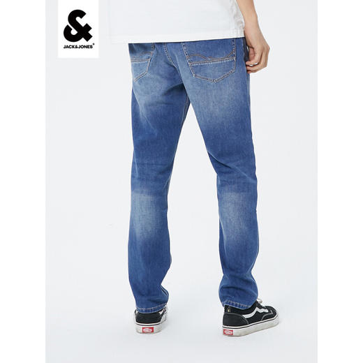 JackJones杰克琼斯男潮流高街简约基础百搭凉爽coolmax面料牛仔裤222232072 E42中牛仔蓝 商品图1