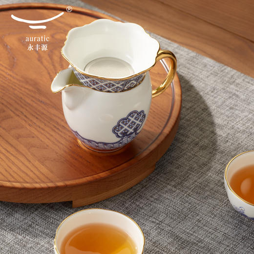 【国瓷·永丰源】四海升平9头功夫茶具 陶瓷盖碗茶杯套装  轻奢 4人位 商品图2