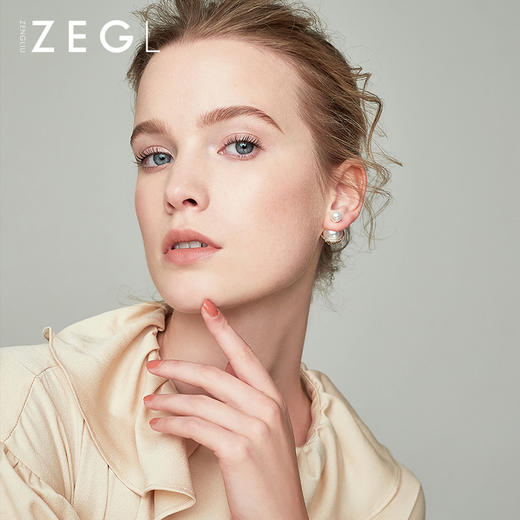 仿珍珠个性前后大小双面耳钉女气质韩国耳饰耳坠简约百搭ins耳环 商品图5