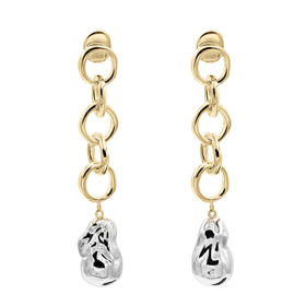 J.HARDYMENT | Silver Pearl and 5 Small Links Earrings [耳环]