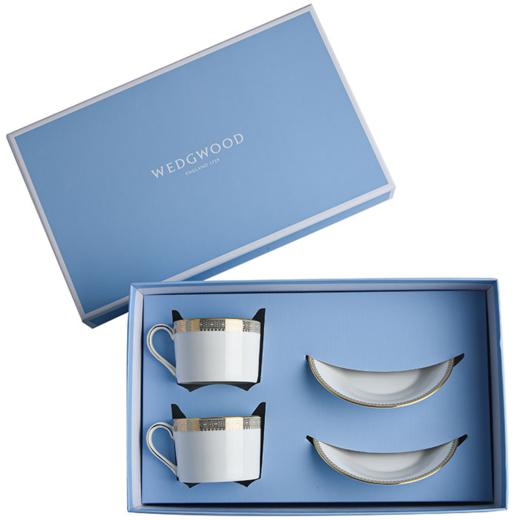 【团购展示】WEDGWOOD金色蕾丝2杯2碟盒装 商品图1