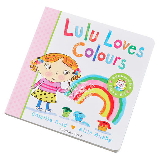 【中商原版】Lulu Loves Colours	露露爱颜色 LuLu系列 低幼亲子益智游戏操作书 纸板书 英文原版 3-6岁 商品图2