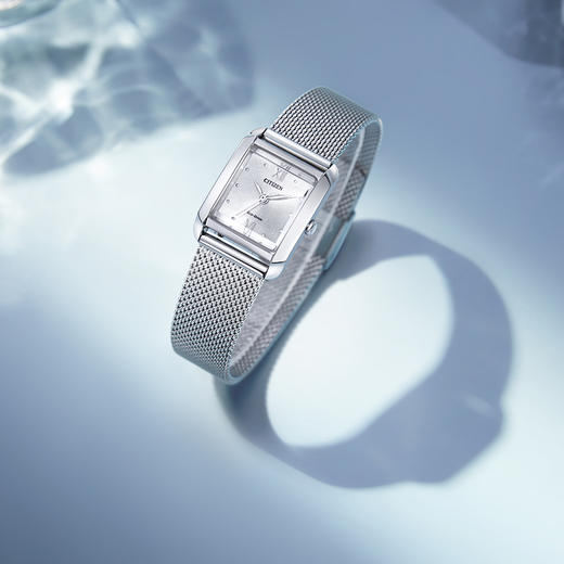 西铁城日本官方正品2022年夏季新品小方块光动能女士手表EW5590-62A 商品图3