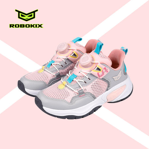 ROBOKIX亲子款运动鞋网面透气旋钮扣男女童鞋 商品图2